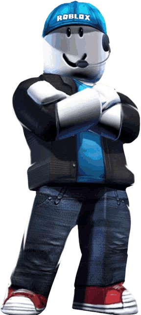 A character wearing a support headset